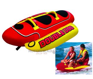  Double Dog 2 Person Towable Tube Water Tube Inflatable Tube New