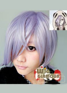 Un Go Inga Cosplay Short Light Purple Bangs Hair Wig MB230