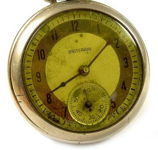 Ingersoll Criterion Dollar Pocket Watch 1945 RARE