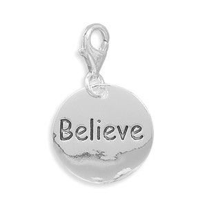 925 Sterling Inspirational Positive Thinking Charms