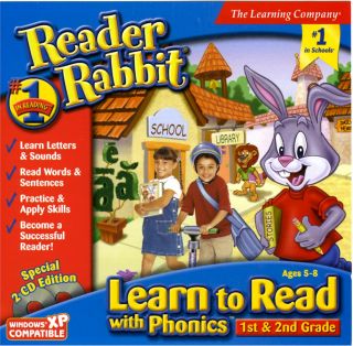 LEARN TO READ WITH PHONICS GRADE 1 & 2 * PC / MAC * NEW