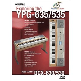  The YPG635 YPG535 DGX630 DGX530 Yamaha Instructional DVD
