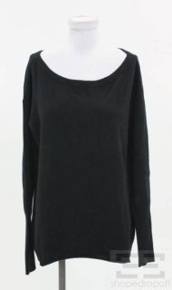 Inhabit Black Cashmere BATEAU Neck Sweater Size M