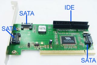  ATA ports (2 internal, 1 external) &1 Ultra ATA port. IDE x 1 internal