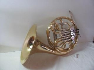 Yamaha YHR567 Gold Tone French Horn Musical Instrument in Case
