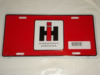 International Harvester Farmall Collectors License Plate (NEW) LQQKY