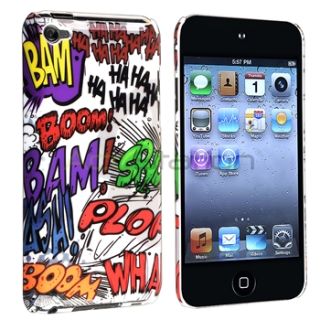 Haha Hard Case Cover Anti Glare Screen Protector for iPod Touch 4G 4th