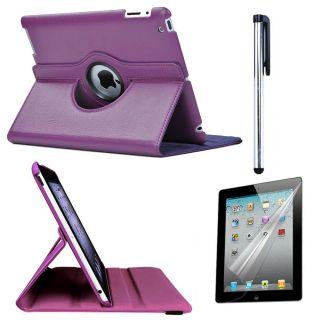 The New iPad2 360 PU Magnetic Smart Case Cover iPad 2nd Screen Guard
