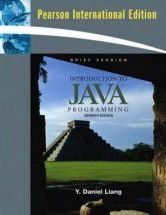 Introduction to Java Programming Liang 7th Edition 0136042589