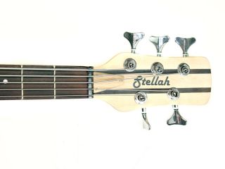 Stellah SBN 50 5 String Bass Guitar with thru Neck Active Pickups B