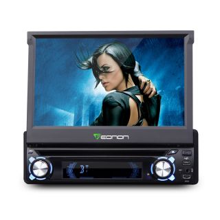  LCD 1Din in Dash Car FM Stereo iPod iPhone DVD Player 4X65W UK
