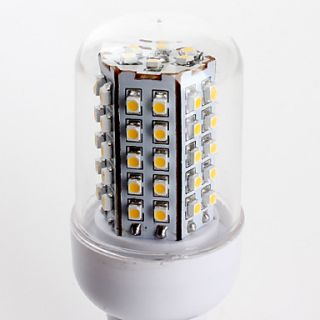 E14 66x3528 SMD 3.5W 430LM 2800 3200K Warm White Light LED Corn Bulb