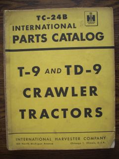 IH Farmall McCormick T9 TD9 Crawler Parts Manual