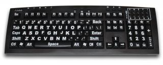 iOne Low Vision Large Print USB Wired Keyboard