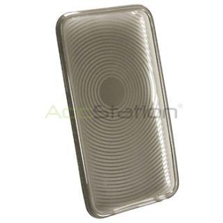 For iPod Touch 2 3 2nd 3rd Gen Clear Smoke Circle TPU Case Anti Glare
