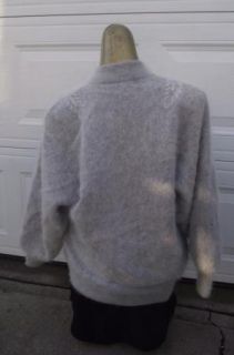Vintage Embellished Lined Angora Sweater Sz M L