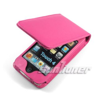 Leather Case for iPod Touch 4 4th Gen Screen Guard HP