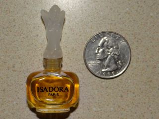 Isadora Paris Perfume RARE Mini Bottle w Figure Figurine Vintage