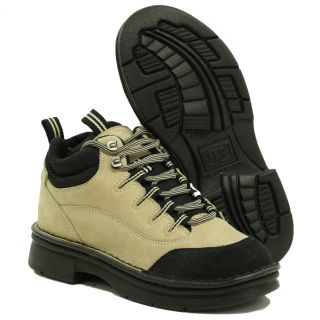 Iron Age 5011 Mens Tan Leather Steel Toe Work Shoes 6 M Sample Model
