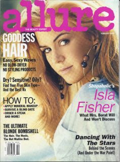 Allure Magazine Isla Fisher Makeup Hair Skin Tips DWTS