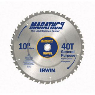 Irwin 24070 10 40T Marathon Miter Table Saw Blade