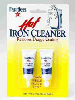 Faultless Hot Iron Cleaner 2 Pack 40109 New