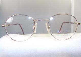 Hi Tech Gold with Demi Amber Temples Eyeglass Frame 564