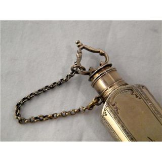 Antique Italian Silver Scent Bottle Perfume Bottle C 1800