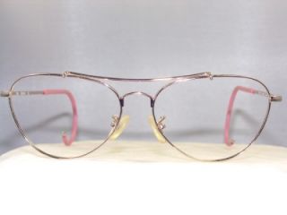 New Small Gold Aviator Eyeglass Frame with Cable Temples