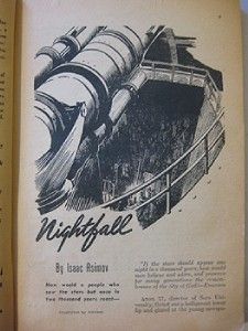 Isaac Asimov Nightfall Astounding Science Fiction 1941 First