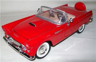 1956 Ford Thunderbird Convertible   1:24 Scale Diecast Model   Red