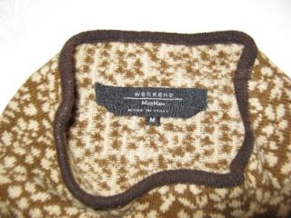 MaxMara Weekend Italian Wool T Neck Sleeveless Sweater Size M