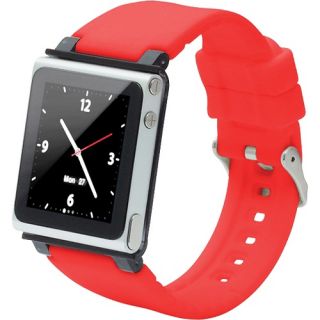iWatchz Watchband Strap Case for iPod Nano 6th Generation Red