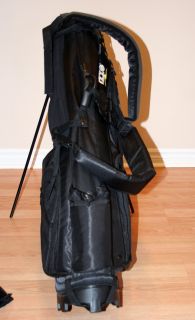 Izzo Golf Bag Carry Bag Stand Bag with Hood Black for Nike Titeleist