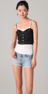 Chloe Sevigny for Opening Ceremony Jean Jacket Bustier Top