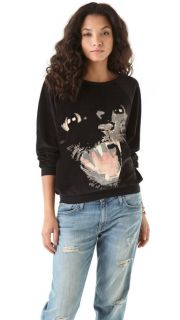 Wildfox Panther Pullover Sweatshirt