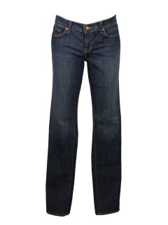 Brand Womens Dark Vintage Pencil Leg Slim Fit Low Rise Jeans 30 $165