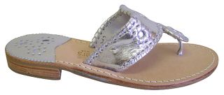 Jack Rogers Navajo Silver Hamptons Sandals Shoes 7 New