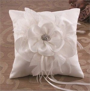 Beverly Clark Somerset Collection Ivory Ring Bearer Pillow