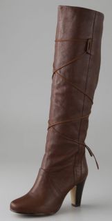 Dolce Vita Wagner Wrap Tie Boots on Mid Heel