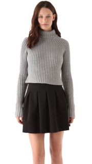 T by Alexander Wang Chunky Cropped Turtleneck
