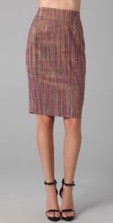 Rachel Roy Lurex Striped Pencil Skirt