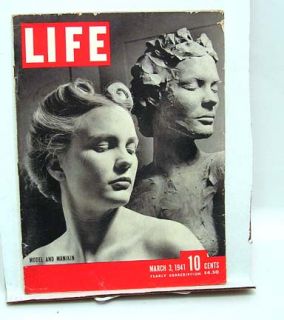 Mar 3 1941 LIFE Mag w/ VERONICA LAKE, J.C. LEYENDECKER Coffee AD