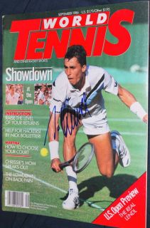 Ivan Lendl Signed World Tennis Mag 9 86 NML