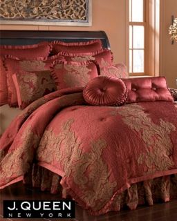 PC J Queen New York Anastasia Red Queen Comforter Set Brand New