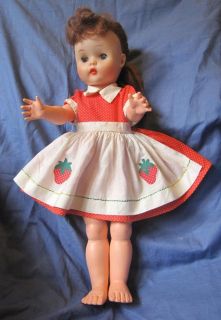 Vintage 1950s Horsman 40 Marked Doll 17 Tall Dressed