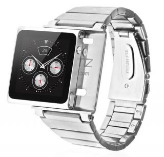 iWatchz Elemetal Stainless Watch Strap Case for iPod Nano 6th Gen