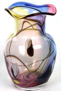 Amazing Signed Adam Jablonski Blown Art Glass Poland Studio Lead