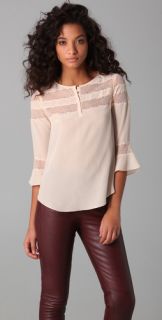 Rebecca Taylor Romantic Blouse with Lace