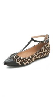 Belle by Sigerson Morrison Variee Haircalf T Strap Flats